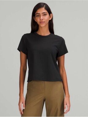 Lululemon Classic-Fit Cotton-Blend T-Shirt (Black)